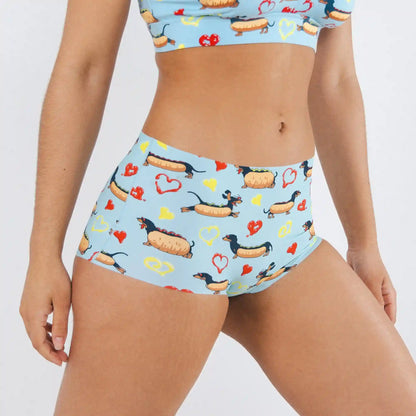 The Lovely Wiener | Wiener Dogs Women’s Seamless Boyshort