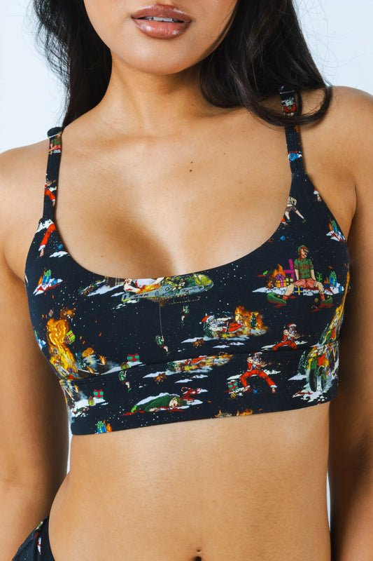 The 12 Slays of Christmas | Christmas Scene Boob Hammock™ Scoop Bralette