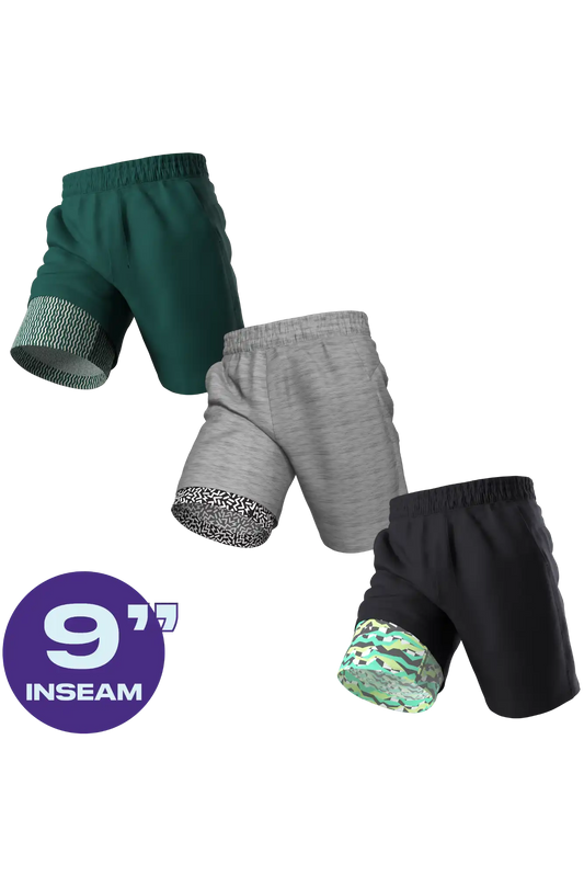 The Actives | Ball Hammock® 9 Inch Athletic Shorts 3 Pack