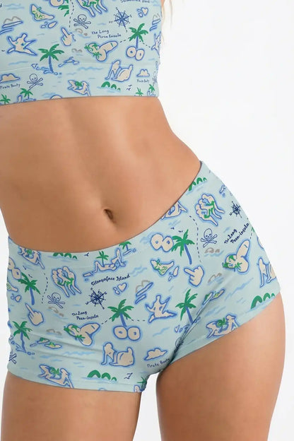 The Pirate's Booty | Naughty Map Modal Boyshort Underwear