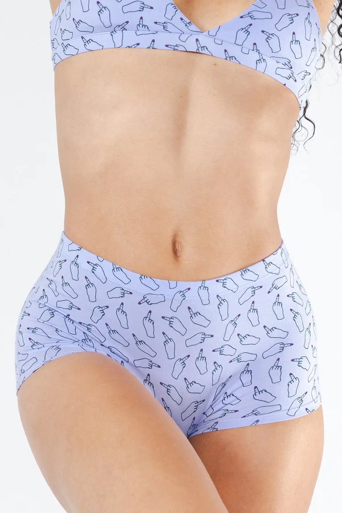 The Little Birdy | Middle Finger Modal Boyshort Underwear