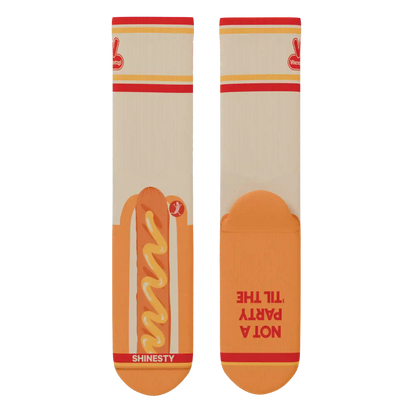 The Dog On Dog | Shinesty x Wienerschnitzel Heel Hammock™ Crew Socks