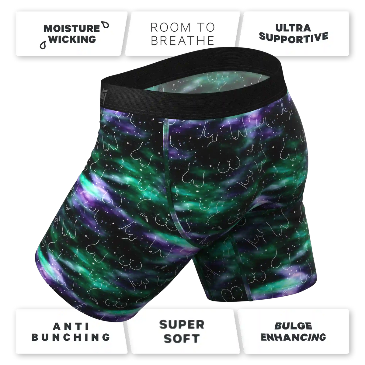 The Milky Way | Northern Lights Ball Hammock® Boxer - Long Leg