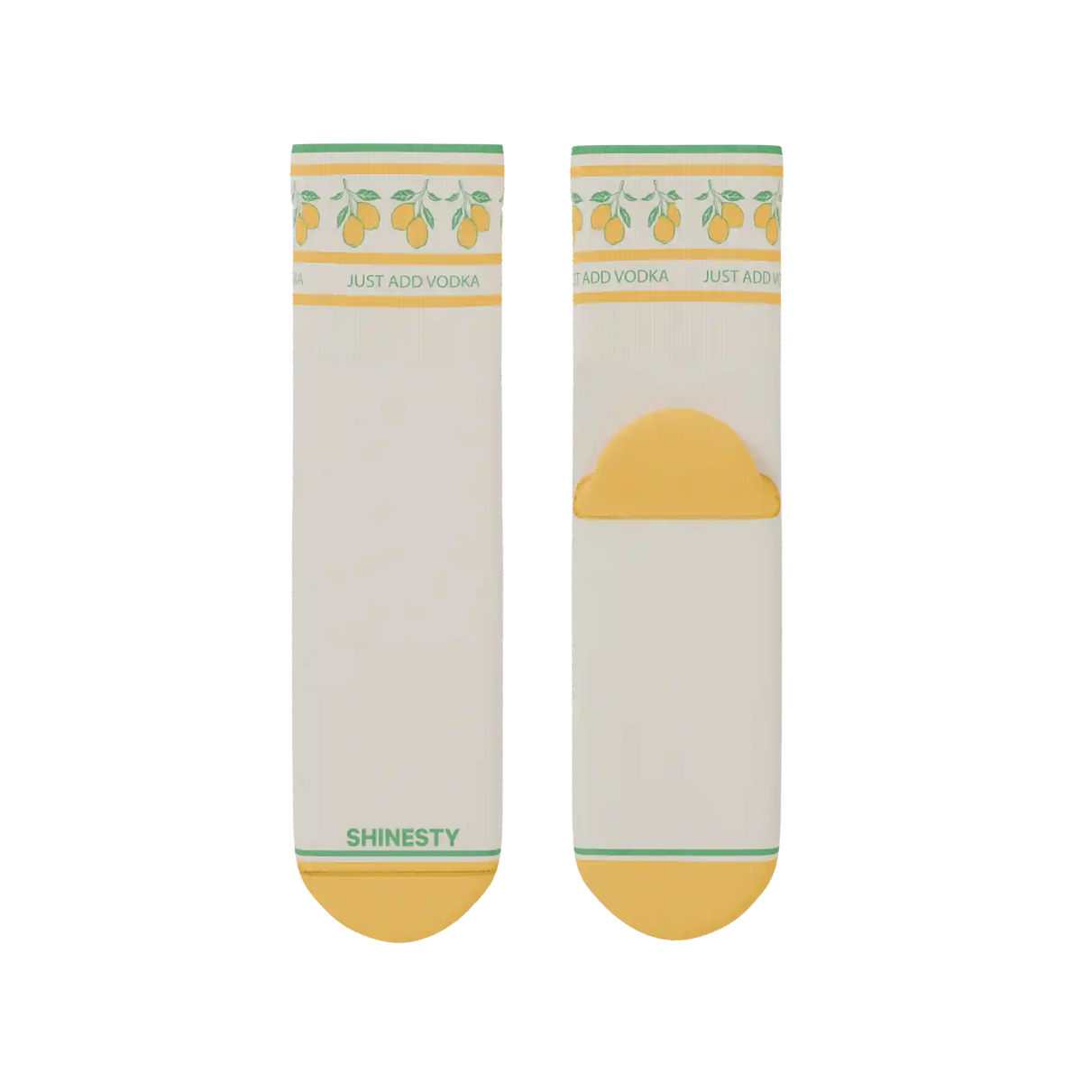 The Lemon Zest | Limoncello Heel Hammock™ Quarter Crew Socks
