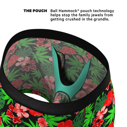 The Bongstera | Tropical Weed Ball Hammock® Pouch Underwear With Fly