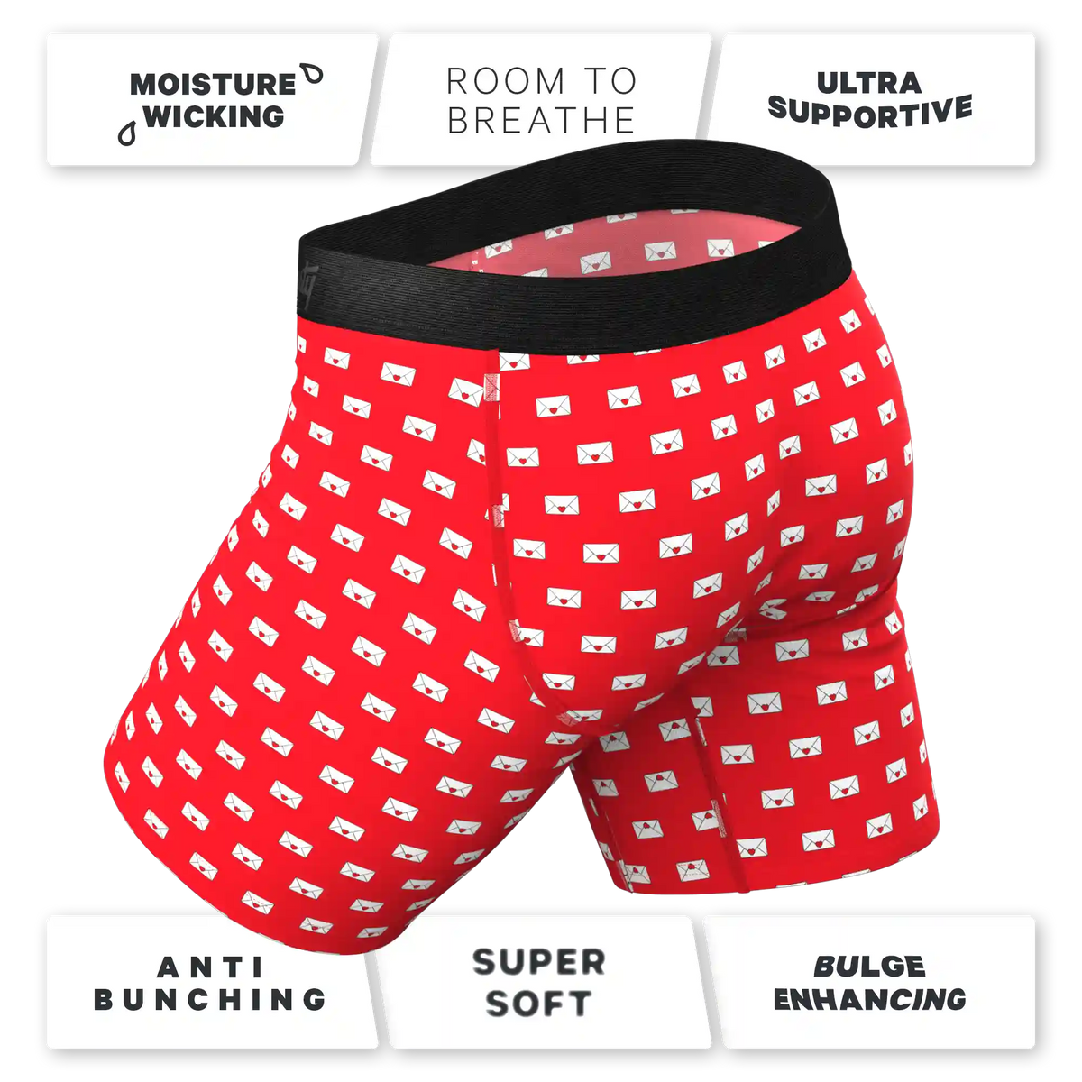 The Secret Admirer | Valentines Letters Ball Hammock® Boxer - Long Leg