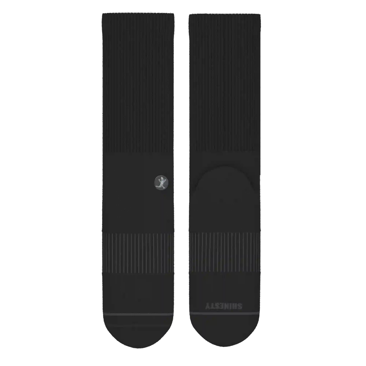 The Night Op | Plain Black Heel Hammock™ Crew Socks