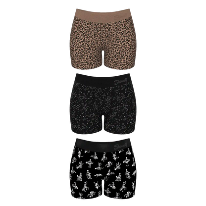 The Naughty Bests | Women’s Boxers 3 Pack