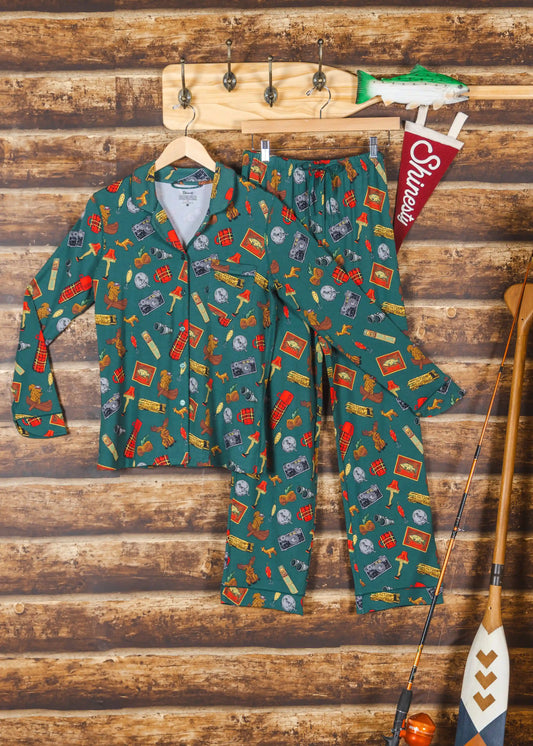 The Cabin Core | Evergreen Cabin SleepDeep™ Women’s Long Sleeve Pajama Set