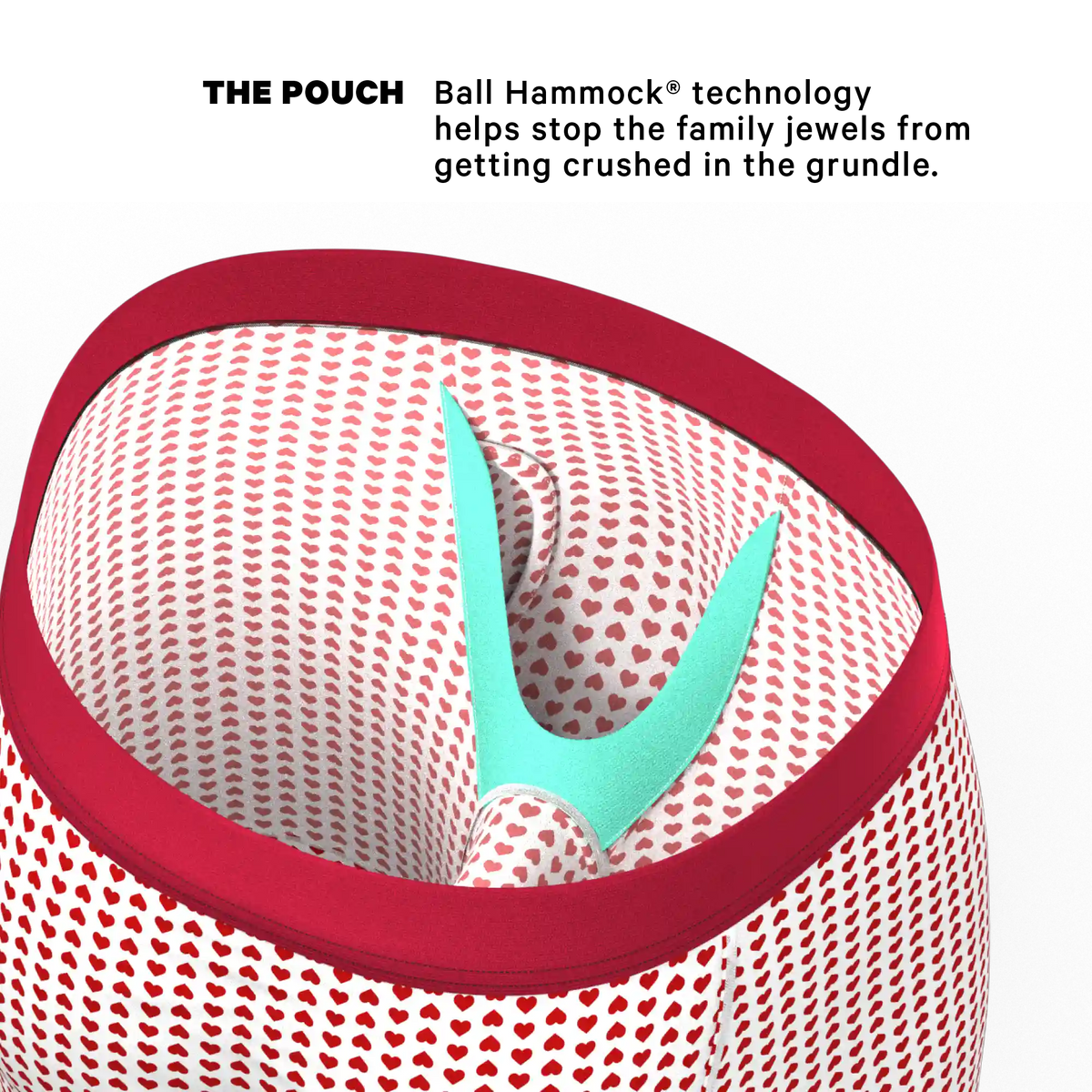 The Date Night | Valentine's Day Bow Ball Hammock® Boxer - Long Leg