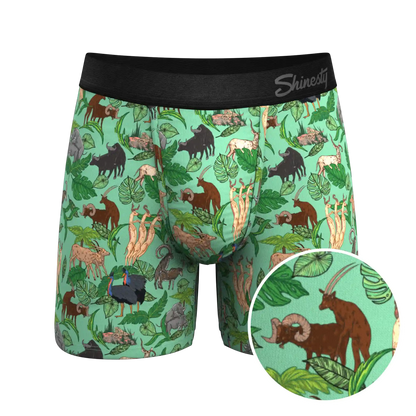 The Hornography | Tropical Animals Ball Hammock® Pouch Underwear