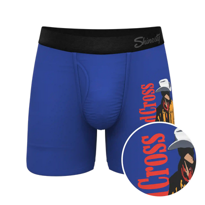 The Jackson | Blue Cowboy Shinesty x Diamond Cross Ranch Ball Hammock® Pouch Underwear With Fly