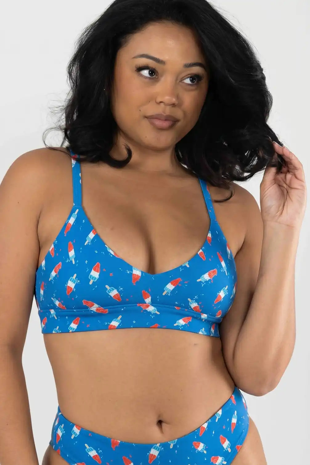 The Popsicle Stick | USA Popsicle Boob Hammock™ Plunge Bralette