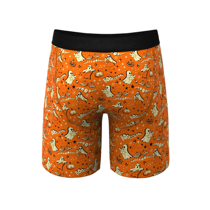The Paranormal Entitty | Ghost Busts Ball Hammock® Boxer - Long Leg