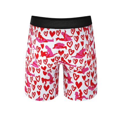 The Hot-Blooded Handbook | Valentines Ball Hammock® Boxer - Long Leg
