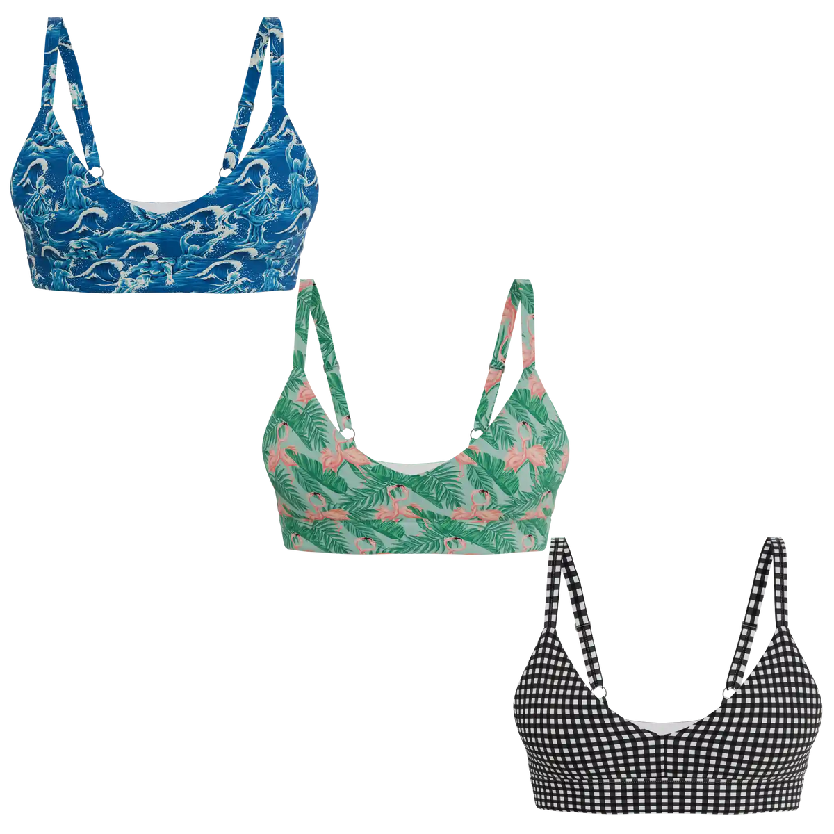 The Wet & Wild | Boob Hammock™ Plunge Bralette 3 Pack