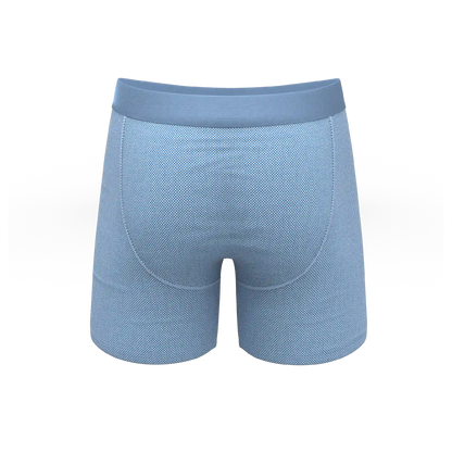 The Chambray All Day | Blue Chambray Ball Hammock® Pouch Underwear With Fly