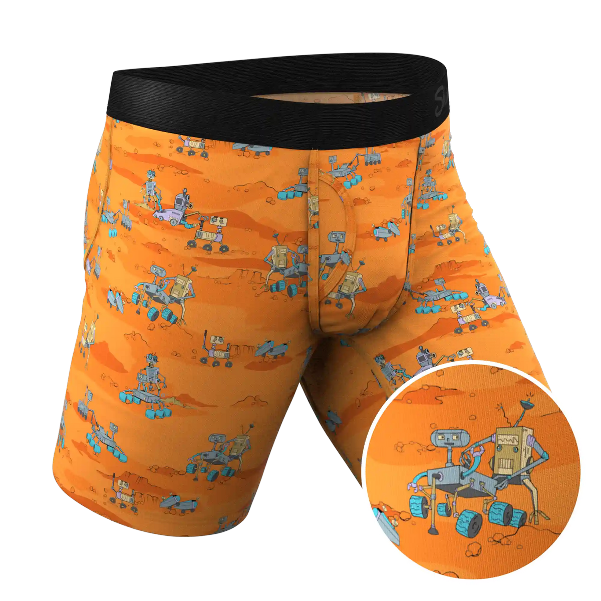 The Bend Rover | Space Robots Ball Hammock® Boxer - Long Leg