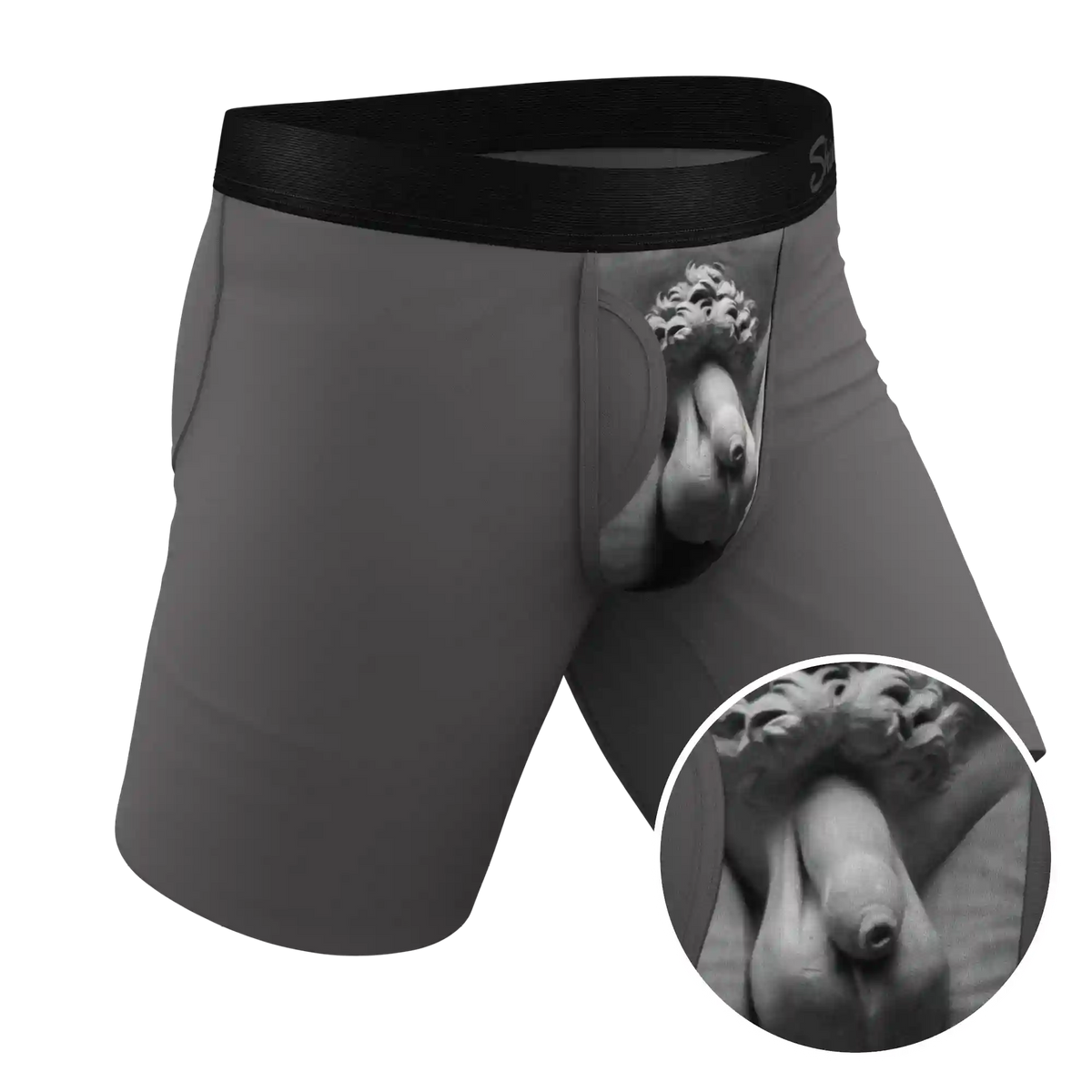 The David's Goliath | Marble Statue Ball Hammock® Boxer - Long Leg