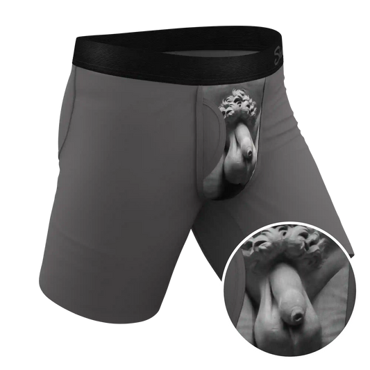 The David's Goliath | Marble Statue Ball Hammock® Boxer - Long Leg