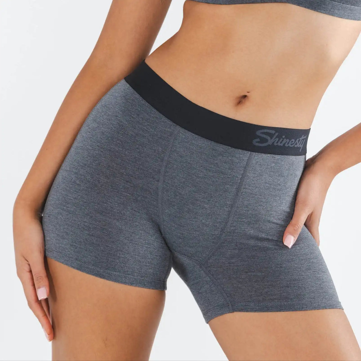 The Basalt | Heather Charcoal Women’s Boxers