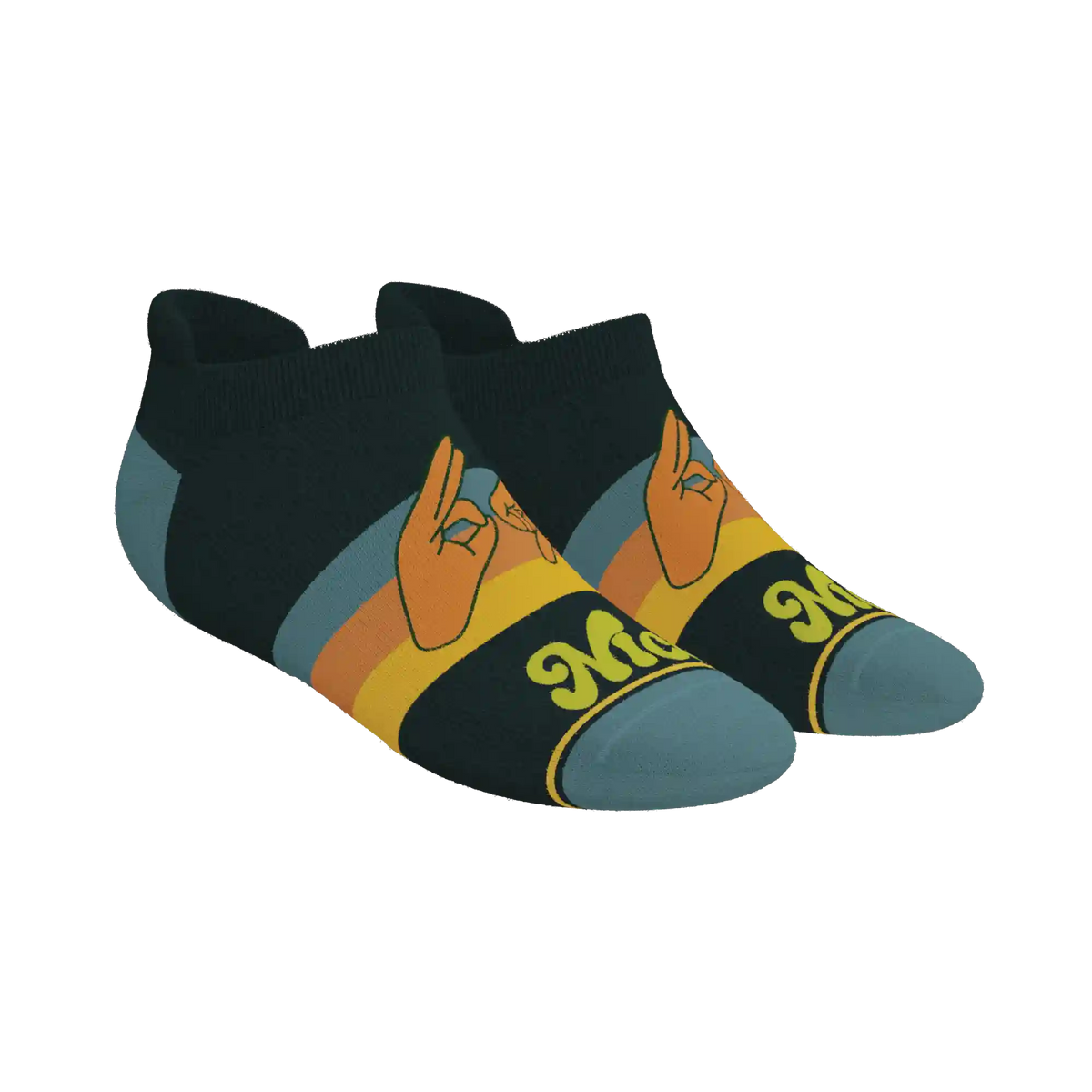 The Wine Dine & 69 | Route 69 Heel Hammock™ Ankle Socks
