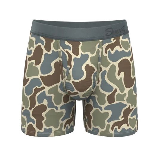 The Blender | Grey Duck Camo Ball Hammock® Pouch Underwear With Fly