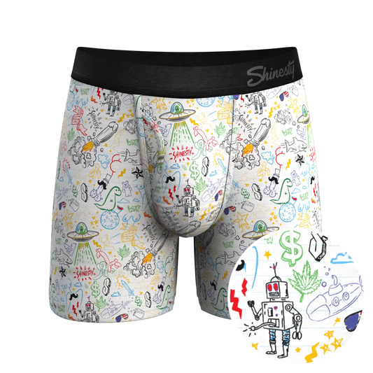 The Daily Detention | Doodle Ball Hammock® Pouch Underwear With Fly