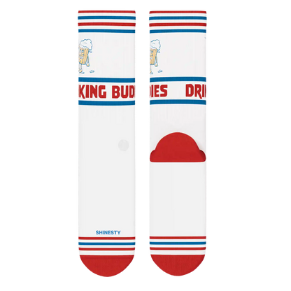 The Drinking Buddies | Beer Heel Hammock™ Crew Socks