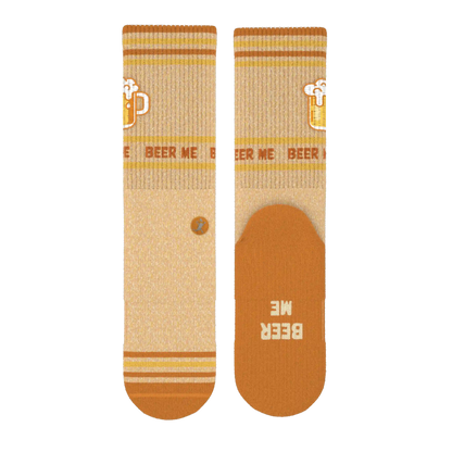 The Barley Pop | Beer Heel Hammock™ Crew Socks