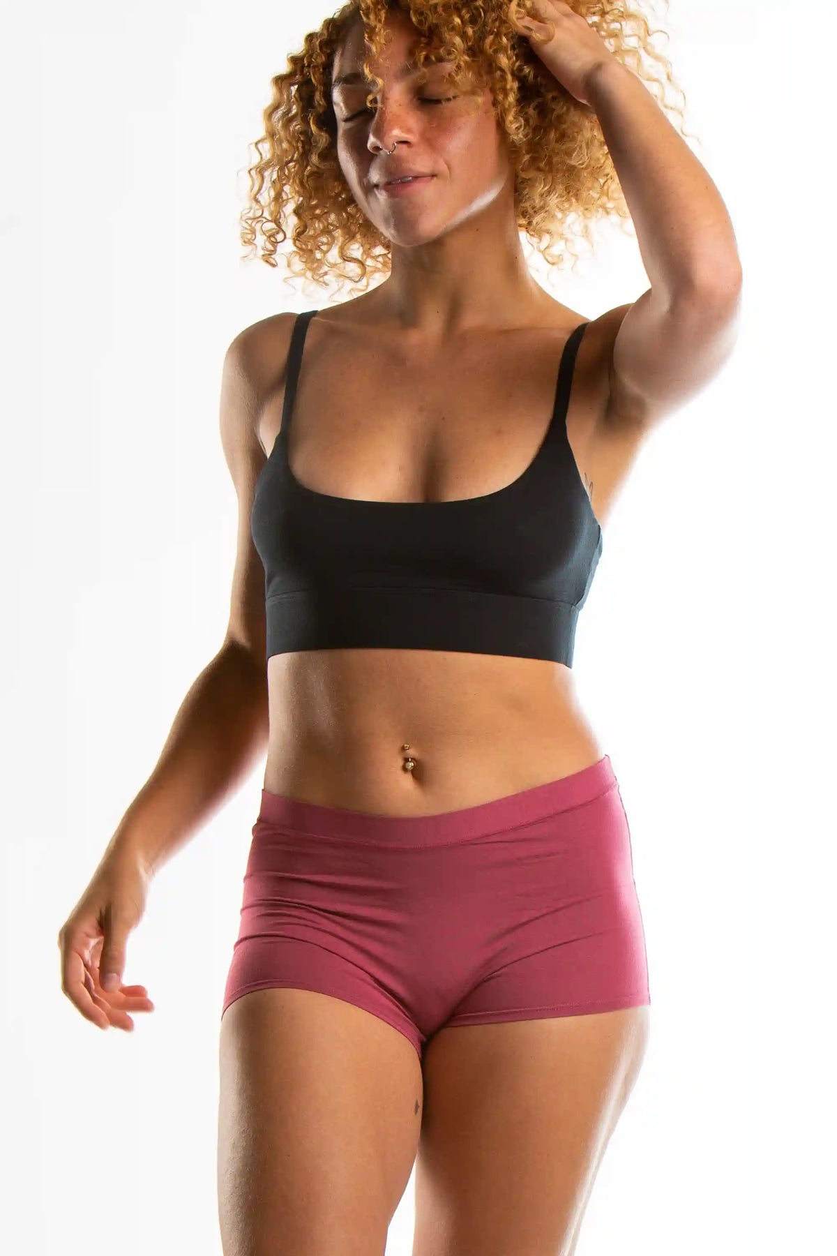 The Bordeaux | Mauve Boyshort Underwear