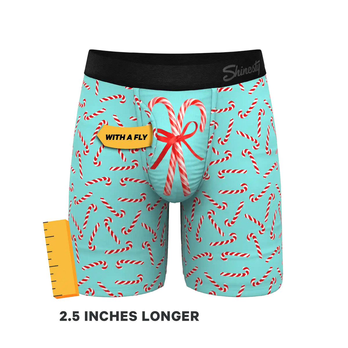 The Peppermint Pimp Canes | Candy Cane Ball Hammock® Boxer - Long Leg