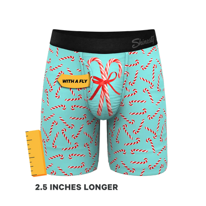 The Peppermint Pimp Canes | Candy Cane Ball Hammock® Boxer - Long Leg