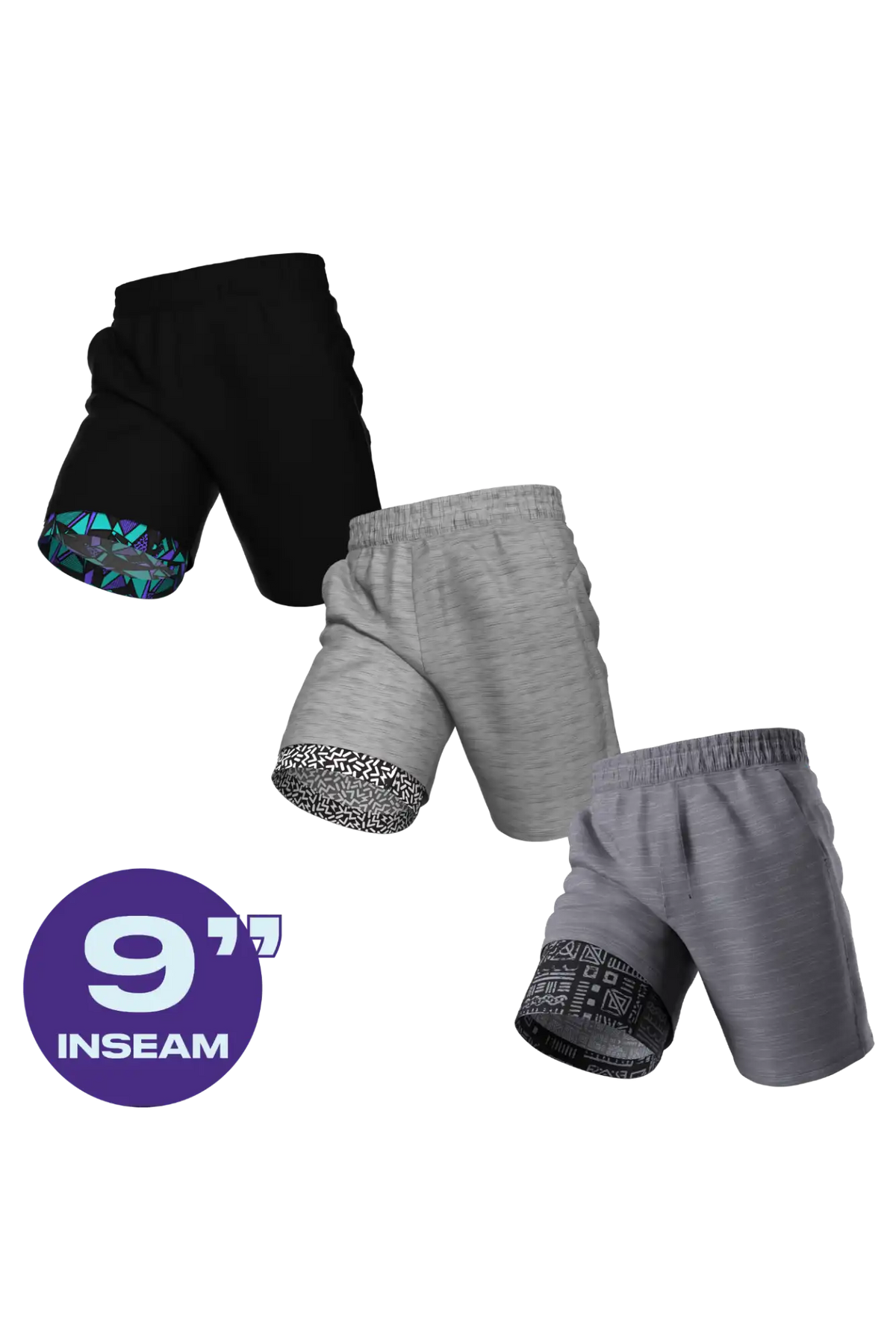 The Cooldown | Ball Hammock® 9 Inch Athletic Shorts 3 Pack