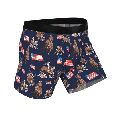 The Bootstraps & Chaps | Americana Cowboy Ball Hammock® Pouch Underwear With Fly