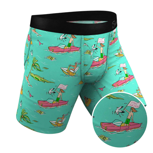 The Florida Man | Hurricane Scene Ball Hammock® Boxer - Long Leg