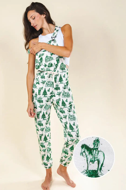 The Western Wonderland | Western Toile Women's Pajamaralls®