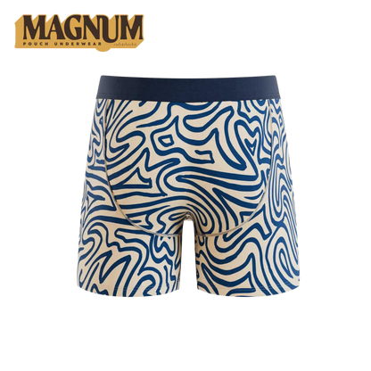 The Rio Grande | Abstract Navy Line Ball Hammock® Magnum Big Pouch Underwear