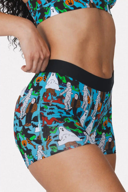 The Monster Smash | Halloween Characters Women’s Boxers