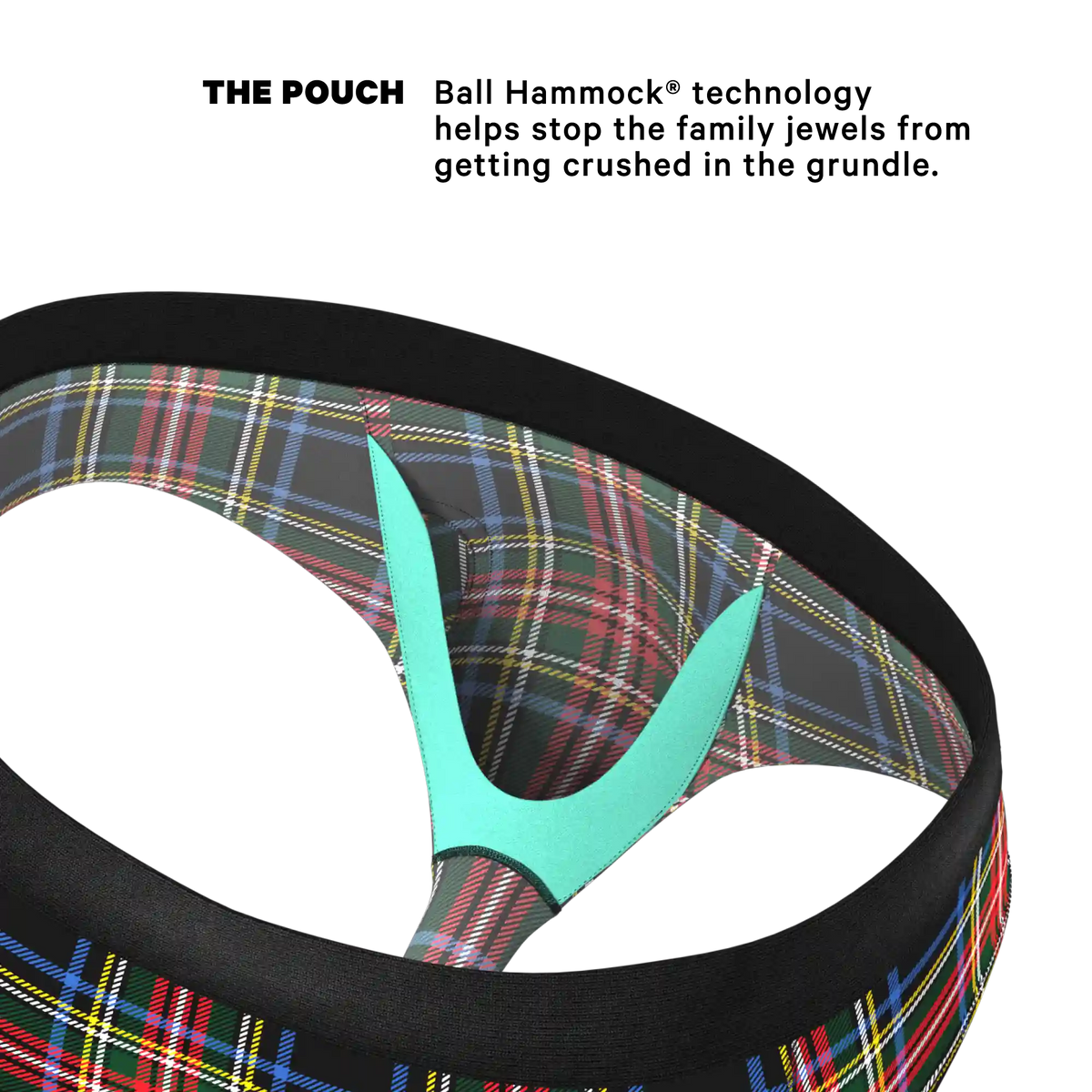 The Cappuccino | Holiday Tartan Plaid Ball Hammock® Pouch Underwear Briefs
