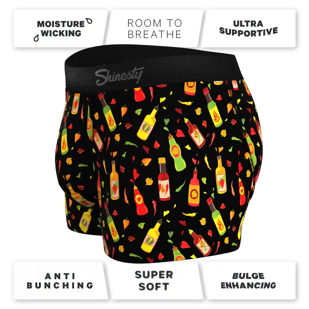 The Gotcha Sriracha | Hot Sauce Ball Hammock® Pouch Trunks Underwear
