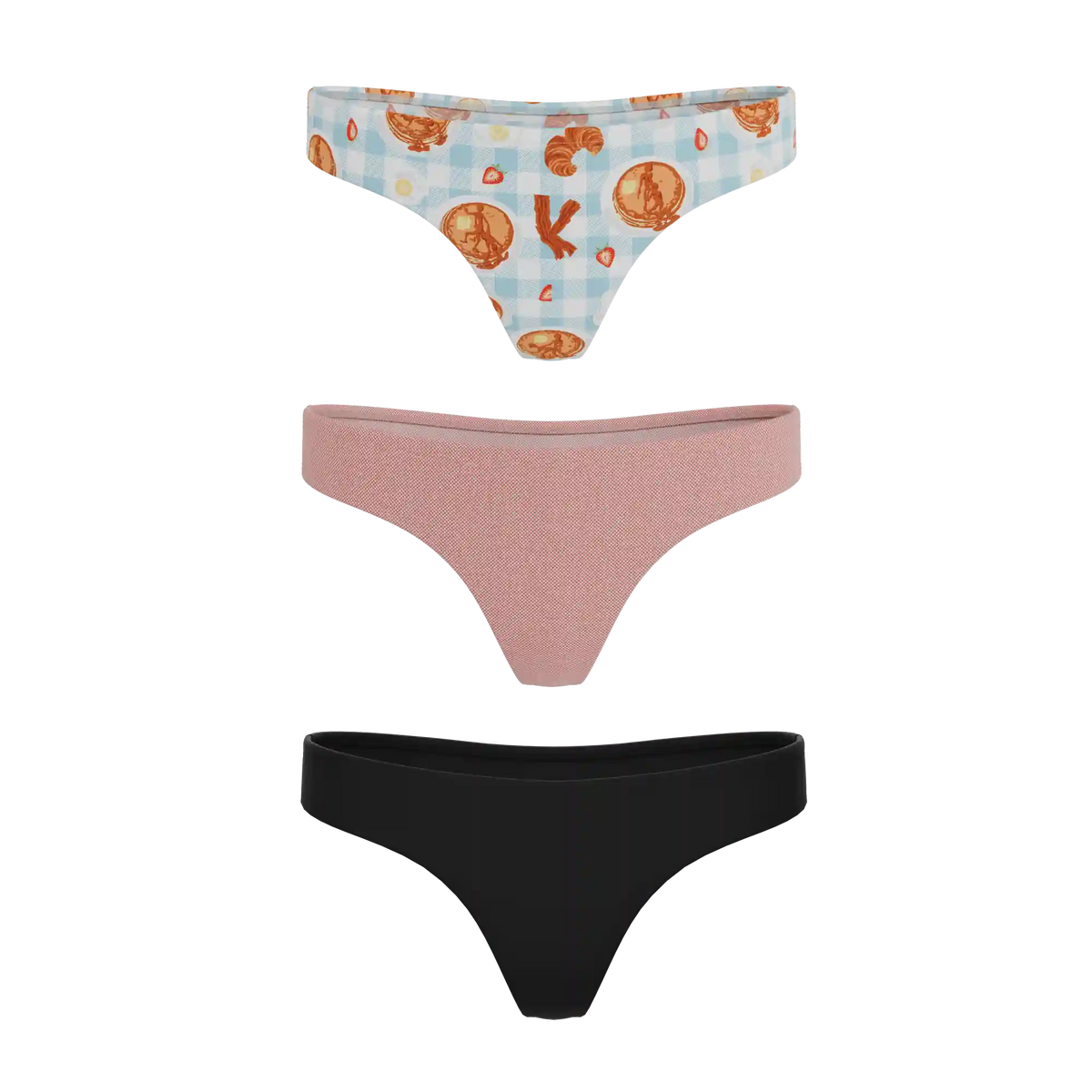 The Breakfast in Bed | MicroModal Thong 3 Pack