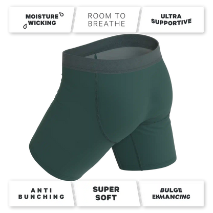 The Alloy | Dark Teal Ball Hammock® Boxer - Long Leg