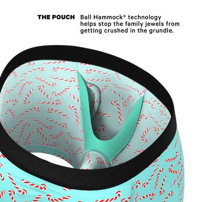 The Peppermint Pimp Canes | Candy Cane Ball Hammock® Pouch Underwear With Fly