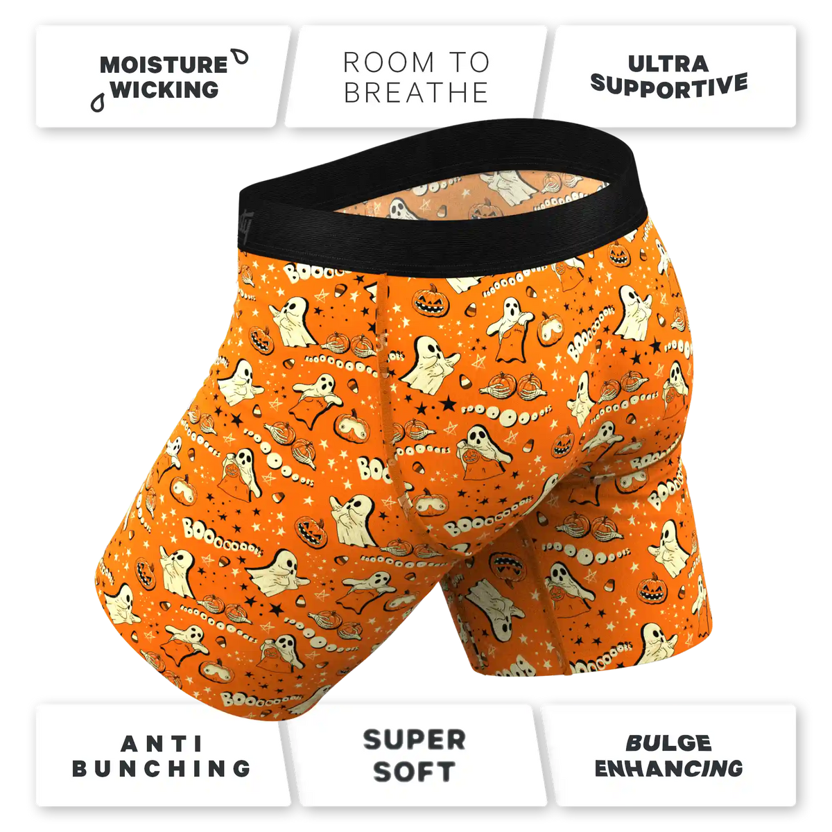 The Paranormal Entitty | Ghost Busts Ball Hammock® Boxer - Long Leg