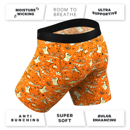 The Paranormal Entitty | Ghost Busts Ball Hammock® Boxer - Long Leg