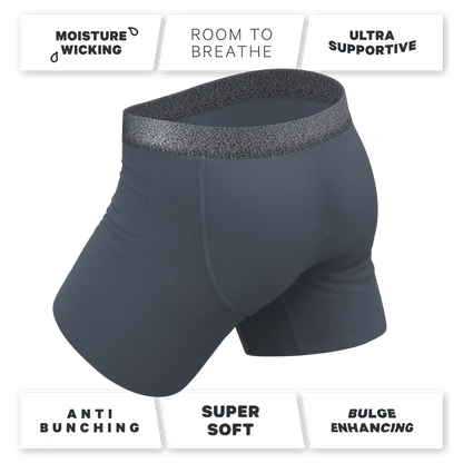 The Graphite | Tonal Grey Ball Hammock® Pouch Underwear With Fly
