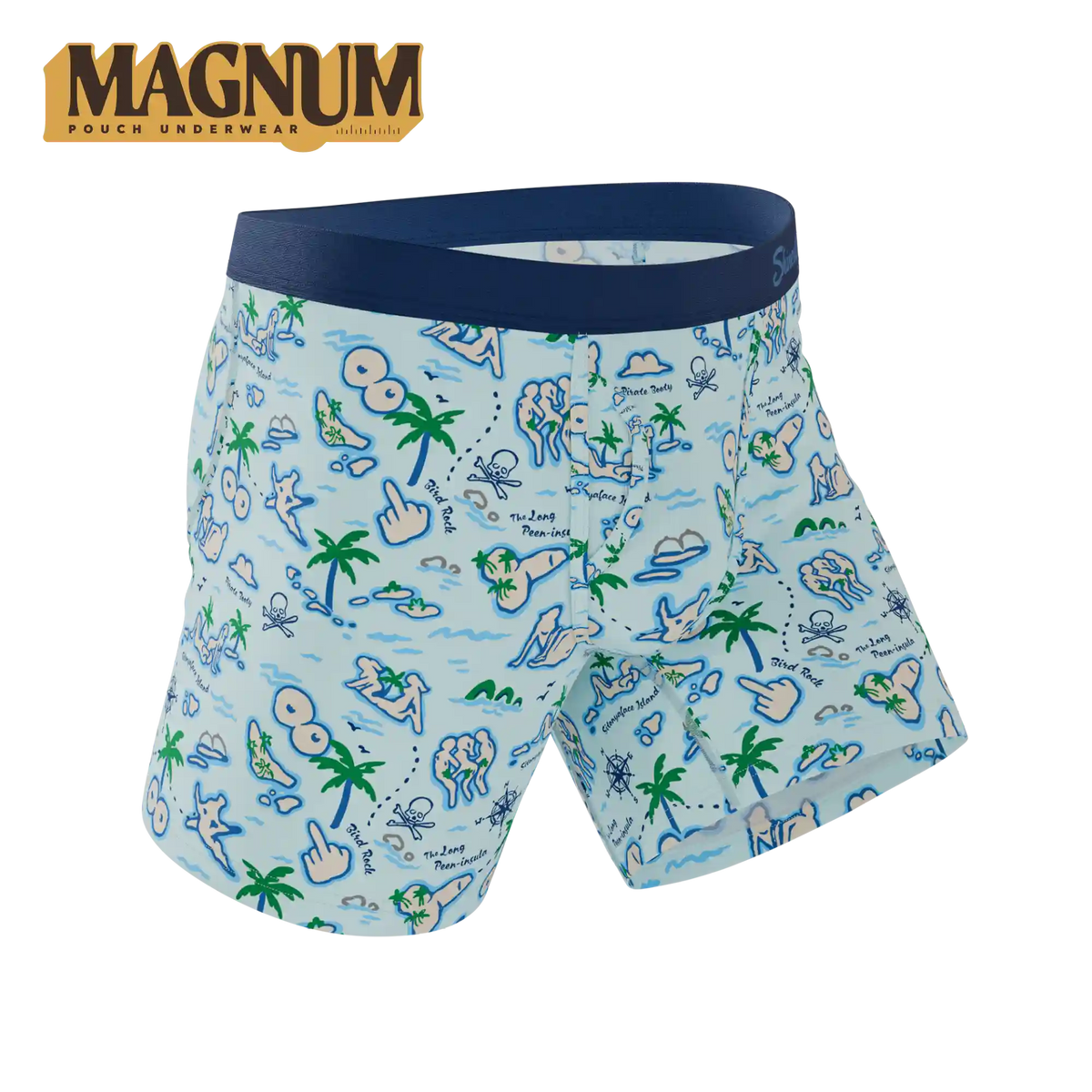 The Pirate's Booty | Naughty Map Ball Hammock® Magnum Big Pouch Underwear