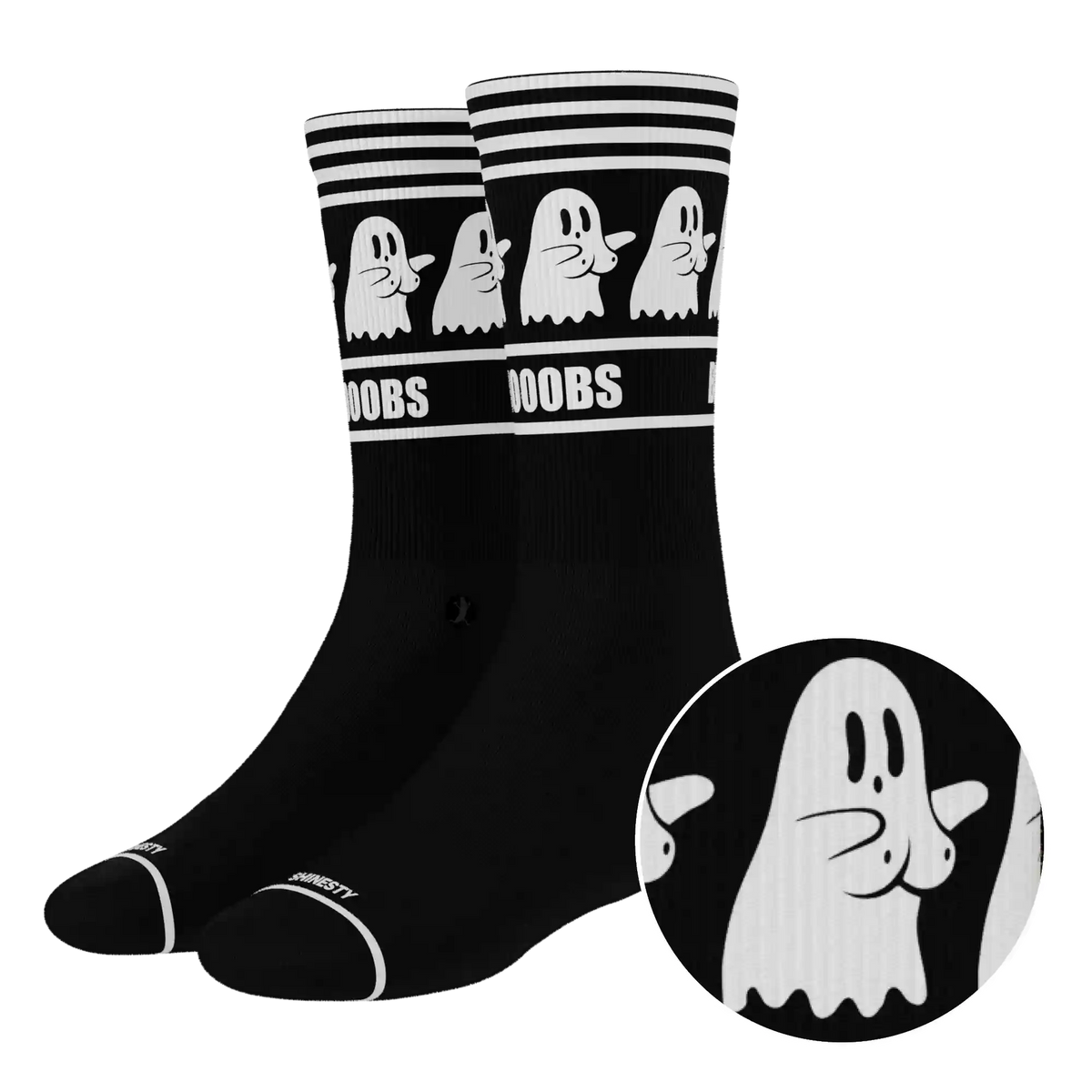 The Ghoul Next Door | Busty Ghost Heel Hammock™ Crew Socks