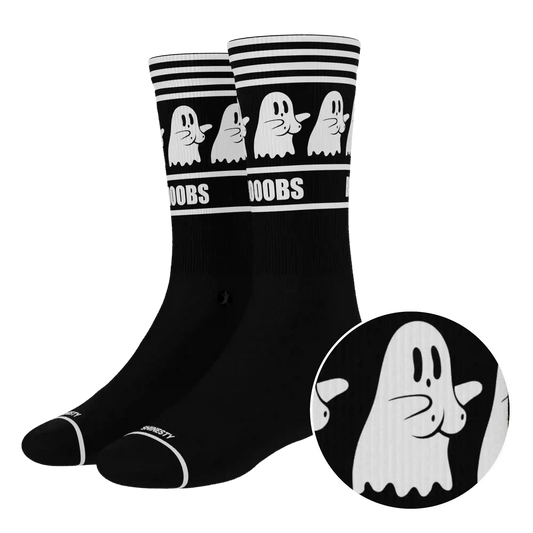 The Ghoul Next Door | Busty Ghost Heel Hammock™ Crew Socks
